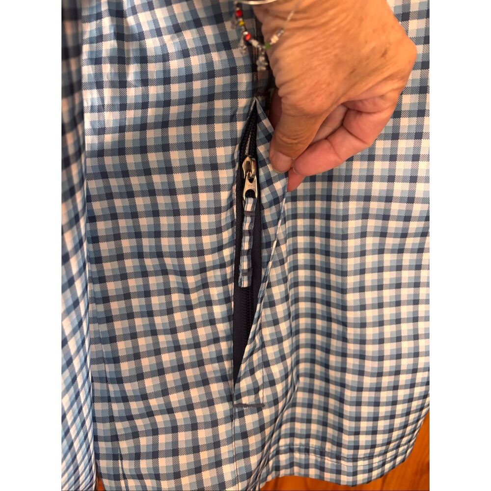 L.L. Bean Plaid Rain Jacket - Picture 3 of 6